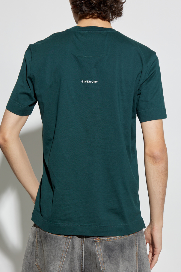 Green Cotton t-shirt with embroidered logo Givenchy - Vitkac AS